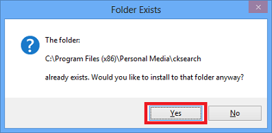 Folder Exists