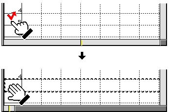 行ラベルまたは列ラベルをクリック