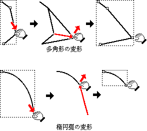 多角形の変形/楕円弧の変形